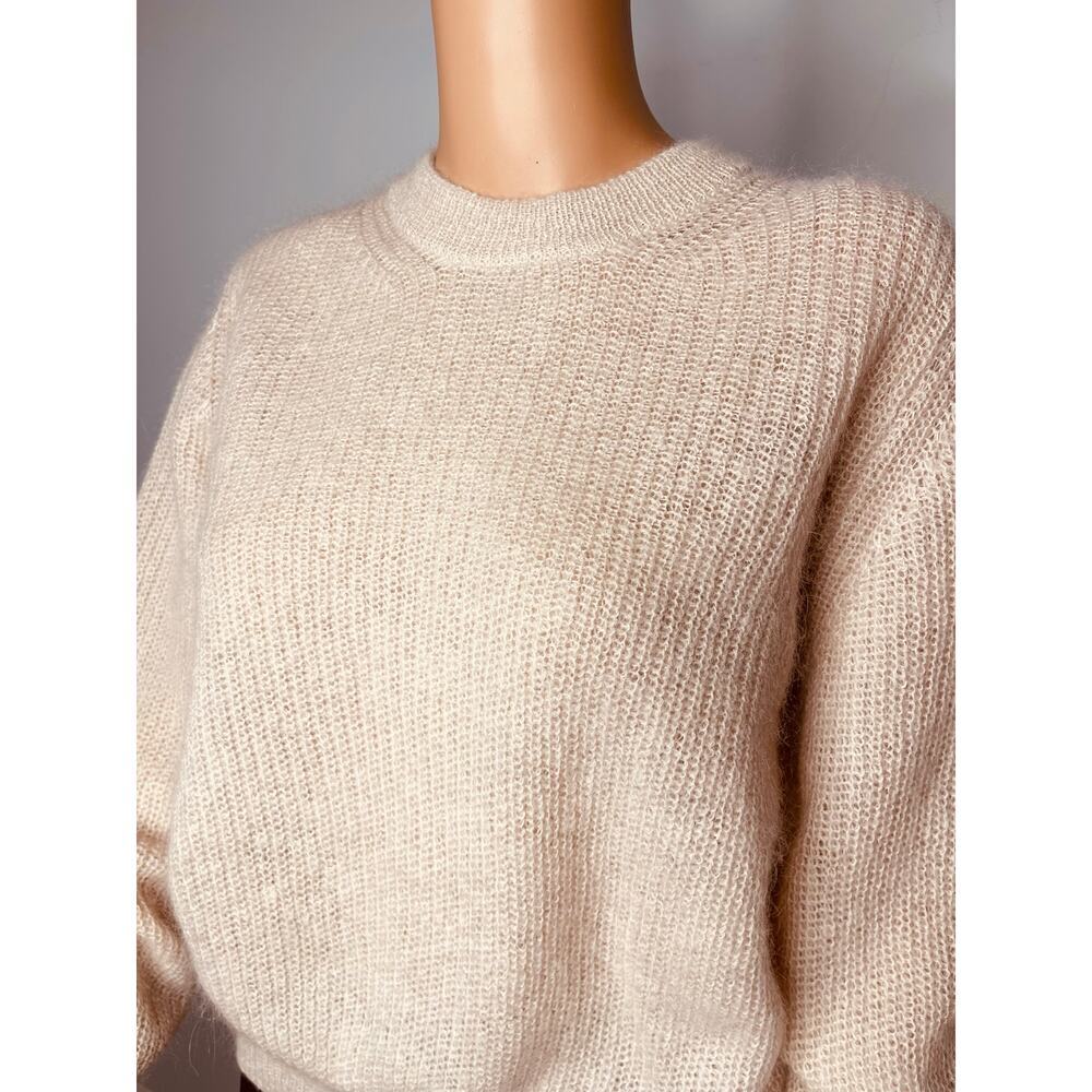 Ba&sh NWT women’s DANY Mohair sweater size 3/L/8 Beige Neutral - Picture 5 of 12